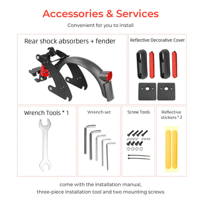 Rear shock absorber for Ninebot Max