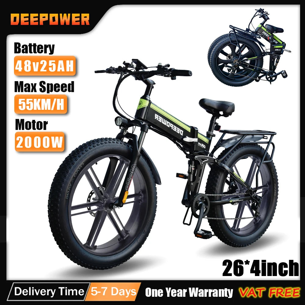 DEEPOWER H26PRO EBIKE 2000W 48V 25AH