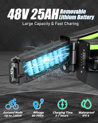 DEEPOWER H26PRO EBIKE 2000W 48V 25AH