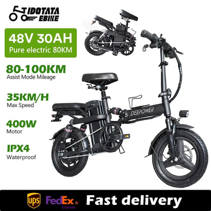 IDOTATA Ebike 35km/h 48V 30AH 400W